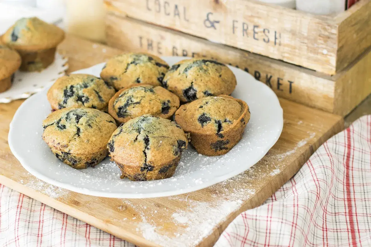 Muffins de arándanos